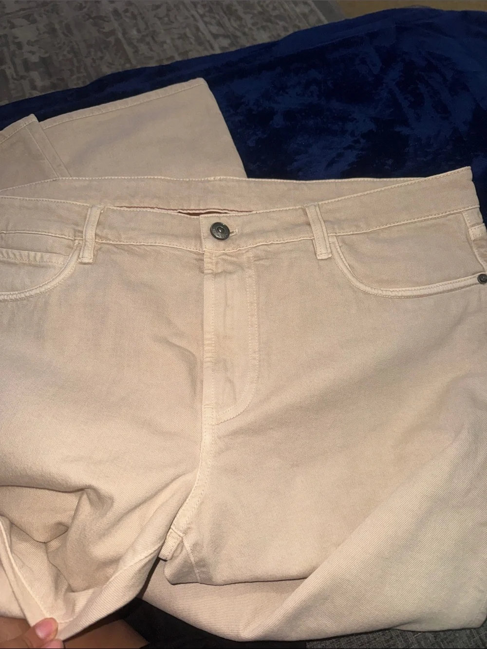 Loro Piana Men's Cream Slim-Straight Jeans
